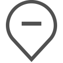 پیش‌نمایش فایل geolocation-hide-minus-delete-pin-tag-mark از پک خطوط ساده (نمونه های رایگان)