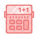 پیش‌نمایش فایل finance-money-multiplication-calculator-numbers از پک خطوط کوتاه قرمز (پر)