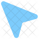 پیش‌نمایش فایل navigation-pointer-cursor-geography-map-route از پک گلیف های آبی پررنگ