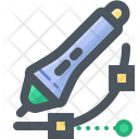 پیش‌نمایش فایل wacom-stylus-line-vector-website-preferences-filled-corner-design از پک ابزارهای نوشتاری (رنگی)