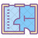 پیش‌نمایش فایل plan-3 از پک خطوط کوتاه قرمز (رنگی)