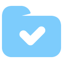 پیش‌نمایش فایل done-folder-symbol-downloaded-added از پک گلیف های آبی پررنگ (نمونه های رایگان)