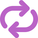 پیش‌نمایش فایل arrows-refresh-replace-round-circle از پک بنفش پررنگ (نمونه های رایگان)