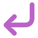 پیش‌نمایش فایل enter-arrow-way-key-wayfinding-navigation از پک بنفش پررنگ (نمونه های رایگان)