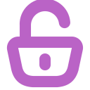 پیش‌نمایش فایل padlock-unlocked-security-data-information-blocked از پک بنفش پررنگ (نمونه های رایگان)