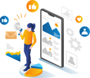 پیش‌نمایش فایل female-employee-doing-online-promotion-5623508 از پک فعالیت‌های تجاری
