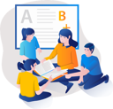 پیش‌نمایش فایل female-teacher-teaching-children-5623514 از پک فعالیت‌های تجاری