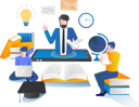 پیش‌نمایش فایل students-studying-with-a-virtual-teacher-on-smartphone-5623442 از پک فعالیت تجاری