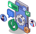 پیش‌نمایش فایل account-security-5624546 از پک فناوری کسب‌وکار ۳