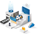 پیش‌نمایش فایل team-develops-data-and-analyzes-cloud-server-5624491 از پک کسب و کار