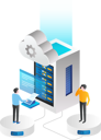 پیش‌نمایش فایل team-develops-data-and-analyzes-the-cloud-server-via-telephone-5624489 از پک کسب و کار