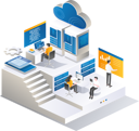 پیش‌نمایش فایل team-of-workers-in-cloud-server-company-5624492 از پک کسب و کار