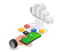 پیش‌نمایش فایل send-smartphone-app-data-to-cloud-server-6191261 از پک فناوری کسب‌وکار