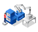 پیش‌نمایش فایل male-operator-is-running-a-futuristic-cnc-machine-6191206 از پک متفرقه