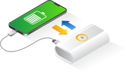 پیش‌نمایش فایل charging-smartphone-from-power-bank-6217347 از پک متفرقه