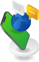 پیش‌نمایش فایل smartphone-chatting-over-the-globe-6217341 از پک متفرقه