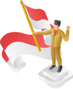 پیش‌نمایش فایل warrior-raise-indonesian-flag-6217334 از پک متفرقه