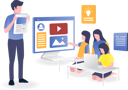 پیش‌نمایش فایل teacher-teaching-in-fun-innovative-way-6248578 از پک فعالیت تجاری