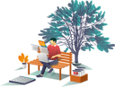 پیش‌نمایش فایل man-working-with-laptop-under-tree-6267005 از پک کسب و کار