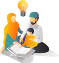 پیش‌نمایش فایل muslim-parents-teaching-children-to-read-the-holy-book-6267103 از پک کسب و کار