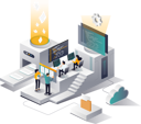 پیش‌نمایش فایل platform-is-processing-data-by-machine-6267109 از پک کسب و کار