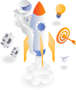 پیش‌نمایش فایل astronaut-launching-startup-6284025 از پک کسب و کار