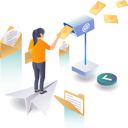 پیش‌نمایش فایل woman-sending-an-email-6283744 از پک کسب و کار