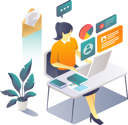 پیش‌نمایش فایل woman-working-at-desk-on-laptop-6283746 از پک کسب و کار
