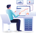 پیش‌نمایش فایل man-analyze-company-data-6287047 از پک کسب و کار