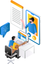 پیش‌نمایش فایل teacher-explaining-online-6284834 از پک فناوری کسب‌وکار