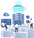 پیش‌نمایش فایل team-analyzes-cloud-server-data-6284837 از پک فناوری کسب‌وکار