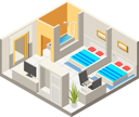 پیش‌نمایش فایل hotel-room-with-workplace-6285422 از پک کسب و کار