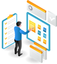 پیش‌نمایش فایل man-is-writing-on-scrum-board-for-plans-6284760 از پک کسب و کار