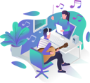 پیش‌نمایش فایل online-music-course-6284797 از پک کسب و کار