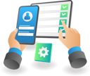 پیش‌نمایش فایل checking-user-details-6492609 از پک فناوری کسب‌وکار