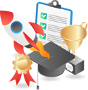 پیش‌نمایش فایل student-graduation-with-rocket-launch-6492922 از پک کسب‌وکار و فناوری