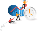 پیش‌نمایش فایل team-turning-the-clock-for-business-6492929 از پک کسب‌وکار و فناوری
