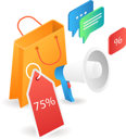 پیش‌نمایش فایل shopping-sale-marketing-campaign-6492903 از پک فناوری کسب‌وکار