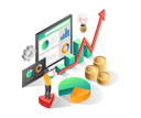پیش‌نمایش فایل man-looking-at-successful-investment-6563535 از پک فناوری کسب‌وکار