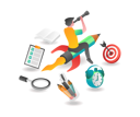 پیش‌نمایش فایل man-looking-into-the-future-of-education-6563537 از پک فناوری کسب‌وکار