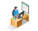 پیش‌نمایش فایل man-working-at-office-desk-6563540 از پک فناوری کسب‌وکار