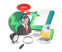 پیش‌نمایش فایل online-customer-service-6563579 از پک فناوری کسب‌وکار و آموزش