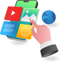 پیش‌نمایش فایل smartphone-apps-6608585 از پک کسب و کار