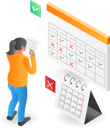 پیش‌نمایش فایل girl-doing-time-management-6618266 از پک فناوری کسب‌وکار