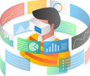 پیش‌نمایش فایل man-analyzing-data-using-vr-glasses-6618285 از پک فناوری کسب‌وکار