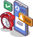پیش‌نمایش فایل alarm-clock-app-6624304 از پک کسب و کار