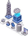 پیش‌نمایش فایل internet-network-radar-tower-and-data-server-6624273 از پک کسب و کار