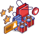 پیش‌نمایش فایل shopping-bags-and-gifts-6624265 از پک کسب و کار
