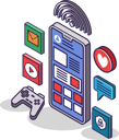 پیش‌نمایش فایل social-media-app-6624311 از پک کسب و کار