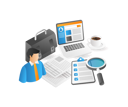 پیش‌نمایش فایل businessman-with-workload-7232246 از پک فناوری کسب‌وکار